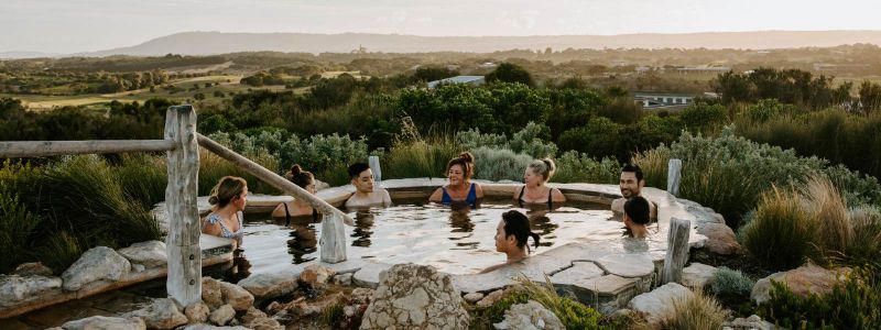 Relax in Peninsula Hot Springs