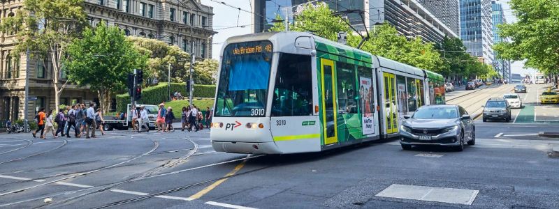 travelling on Melbourne's trams