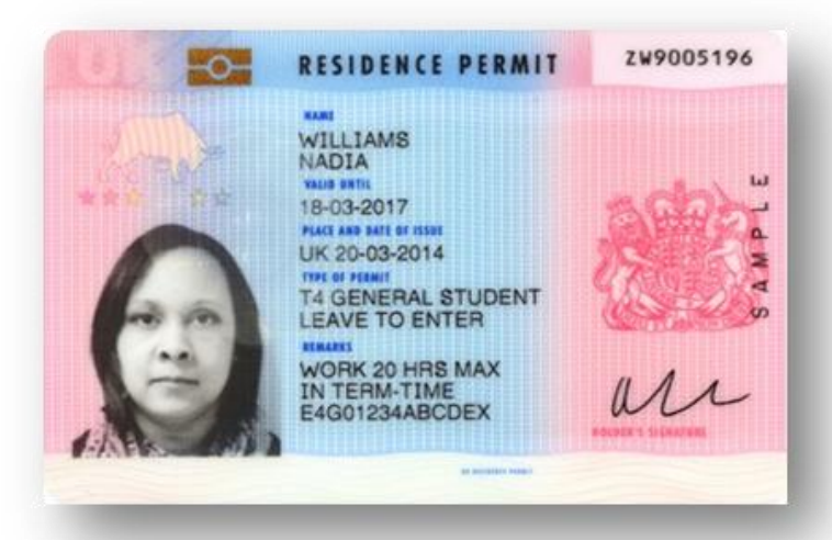 get the BRP in the UK, biometric residence permit