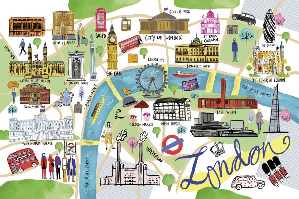 london map for international students in the UK, uhomes