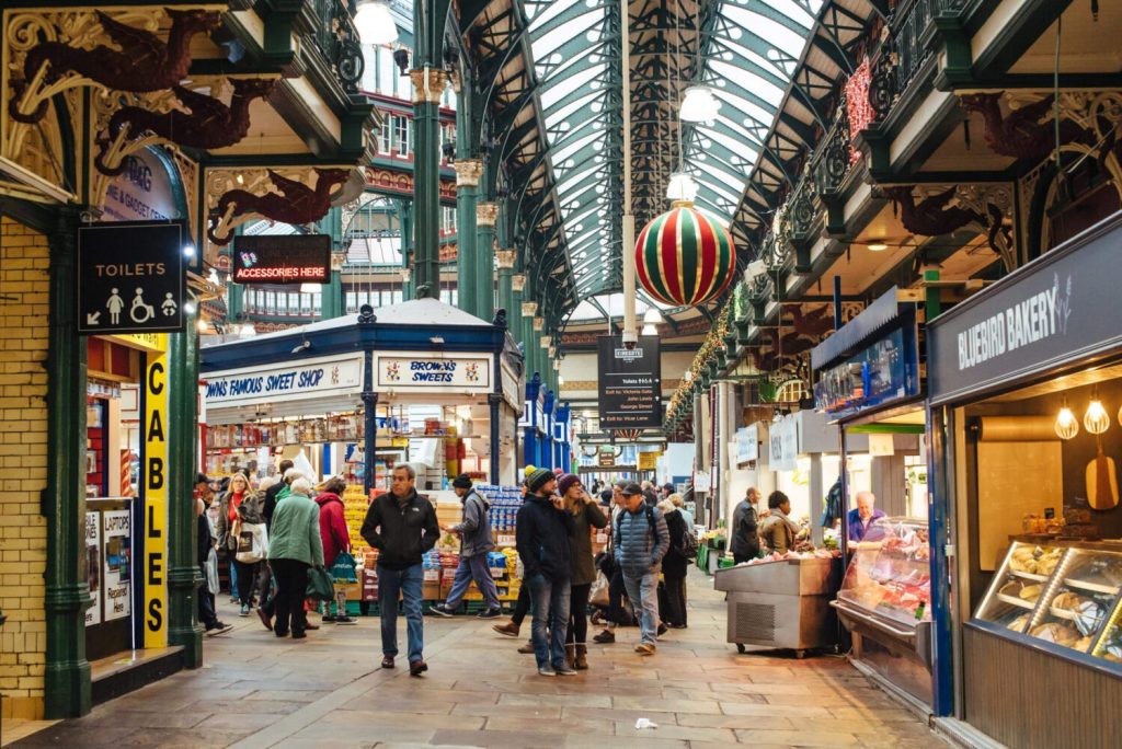 Kirkgate Market in Leeds city centre