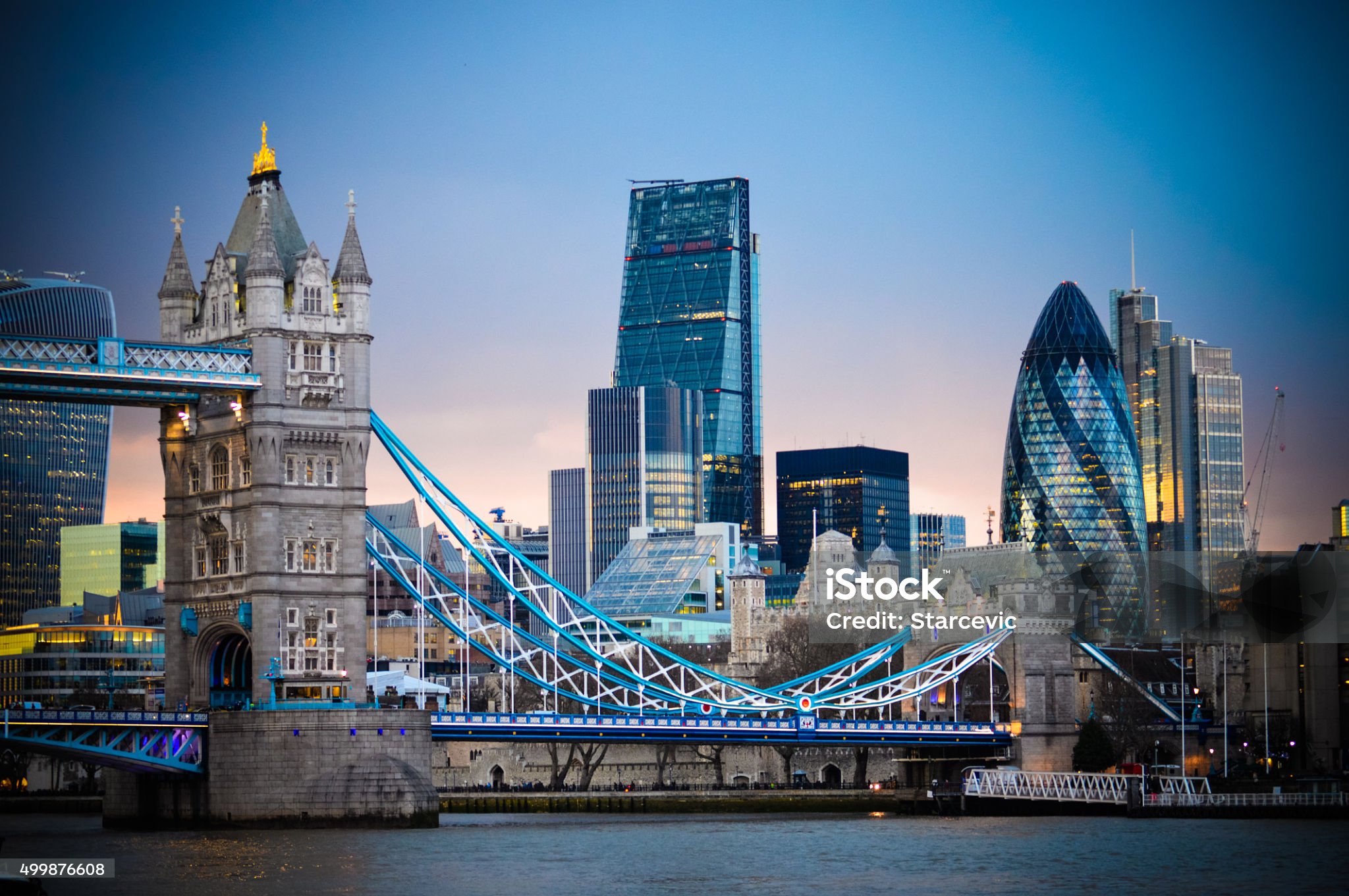 Amazing London skyline with Tower Bridge