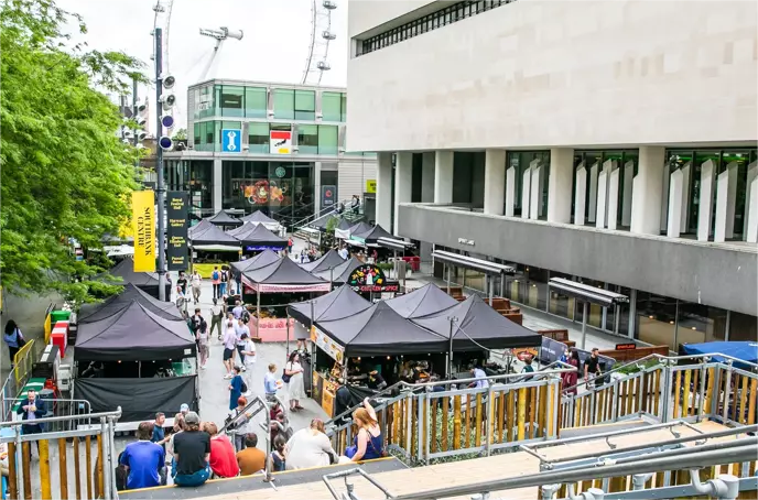 best london markets: southbank centre food market
