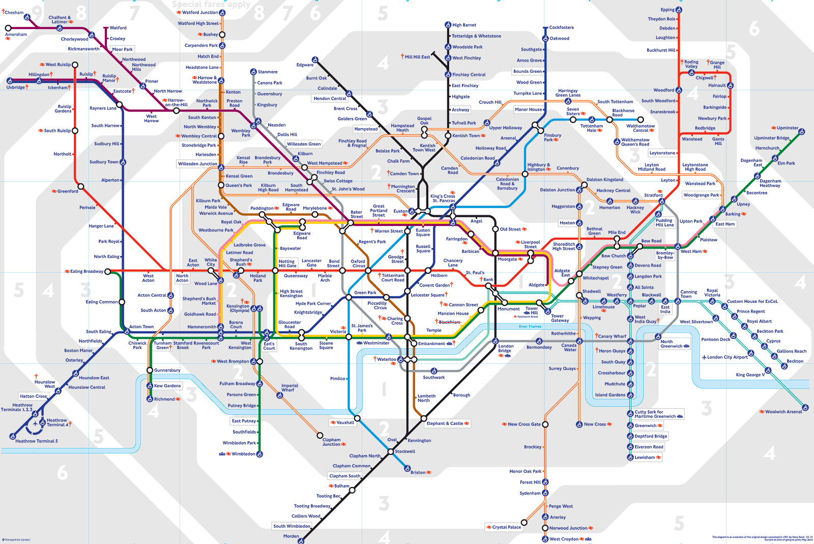 London Zone Map