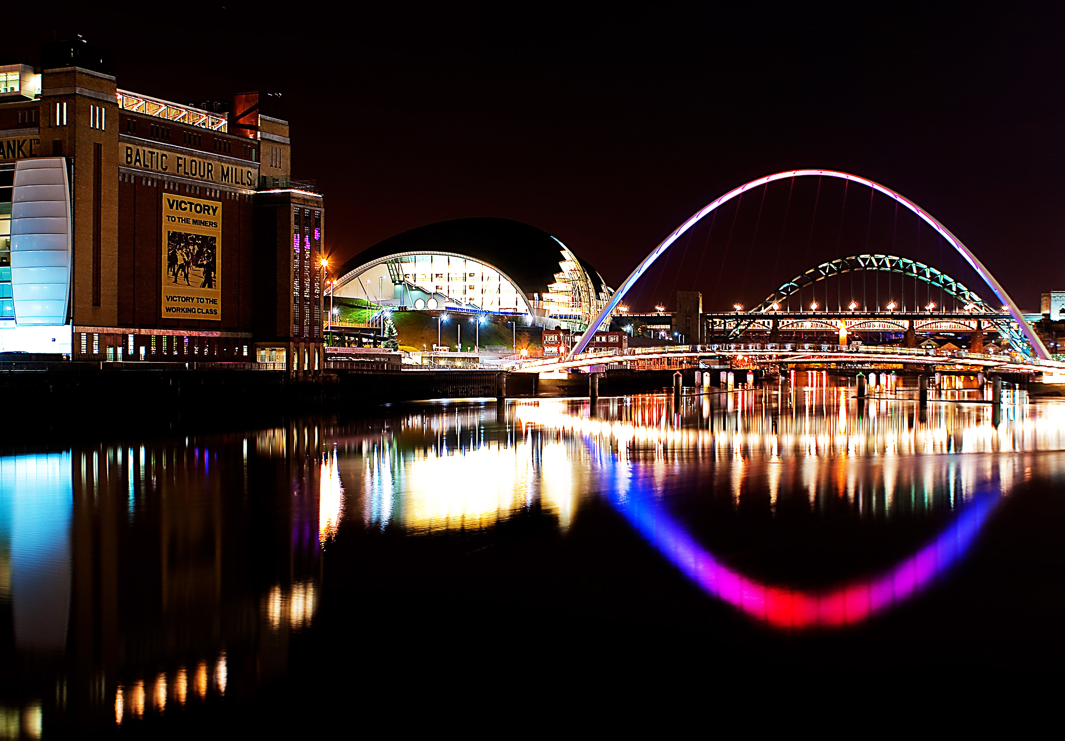 newcastle upon tyne, bridge,river,landmark