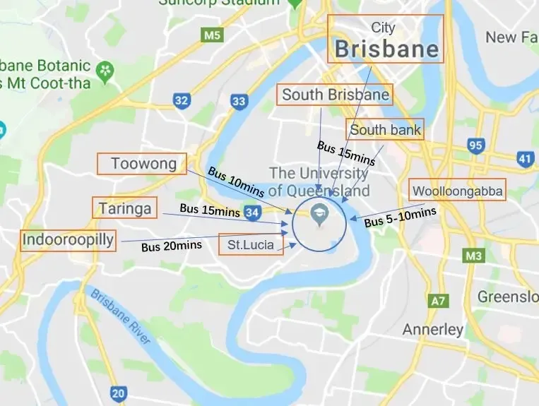 Brisbane map