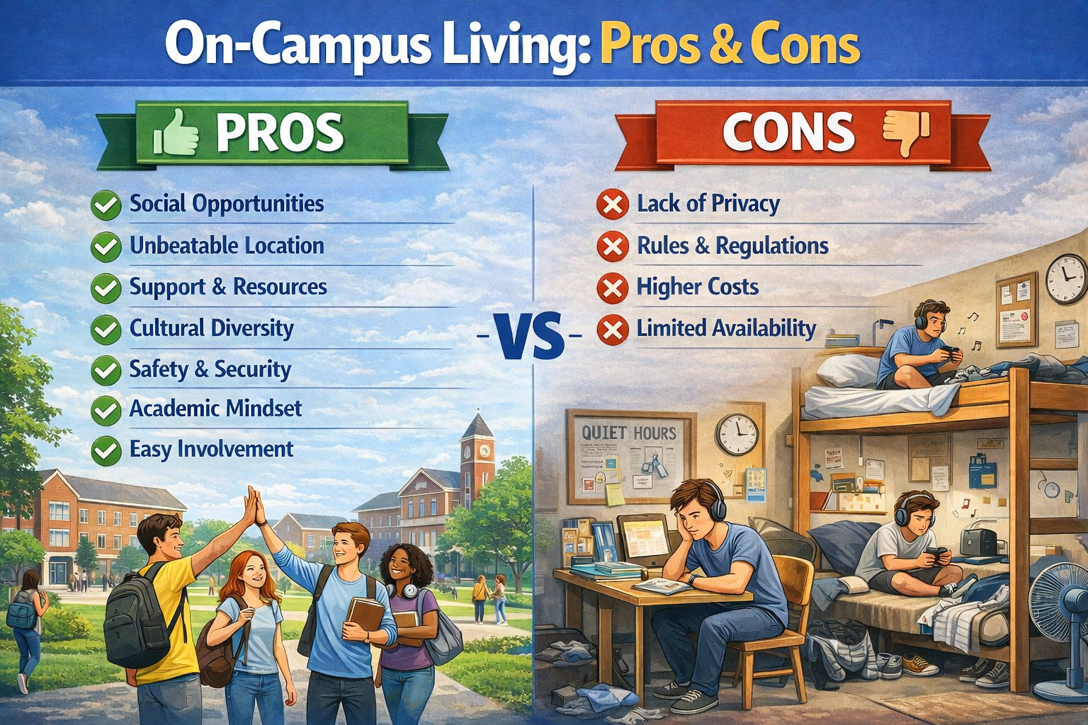 on campus housing living