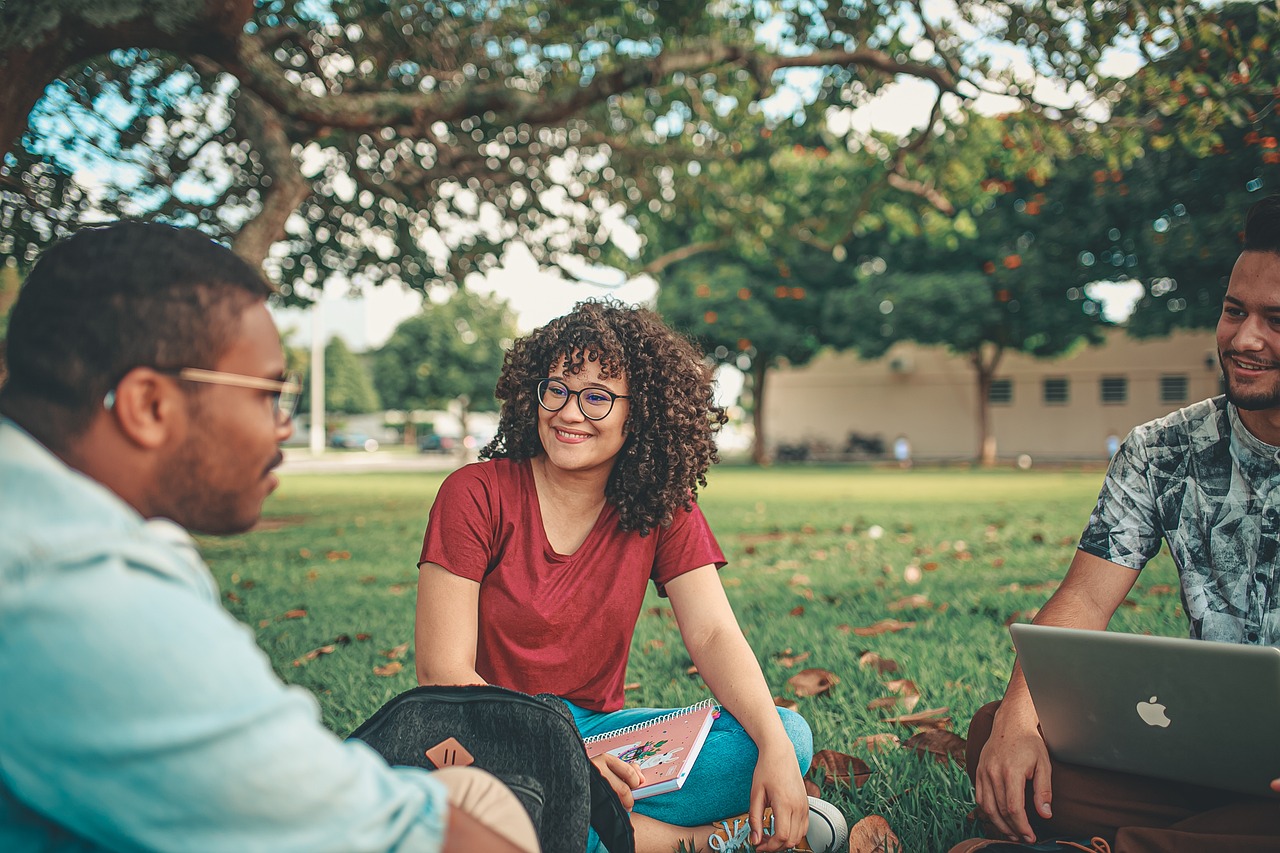 american campus students