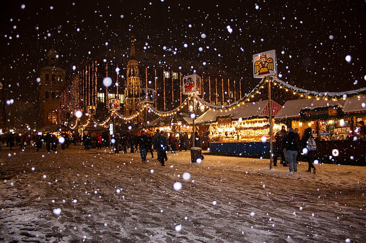 christmas market night