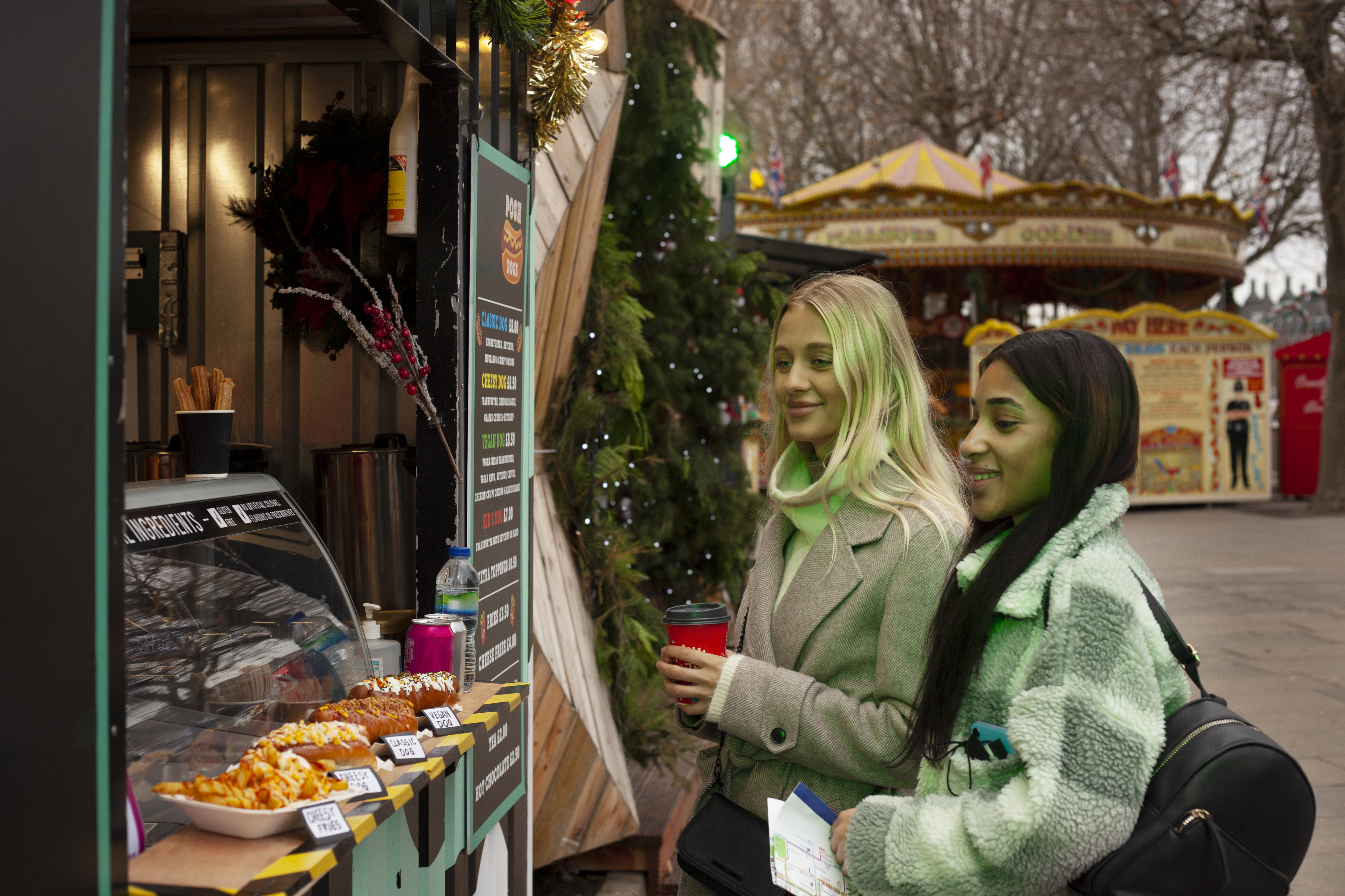 christmas market stall