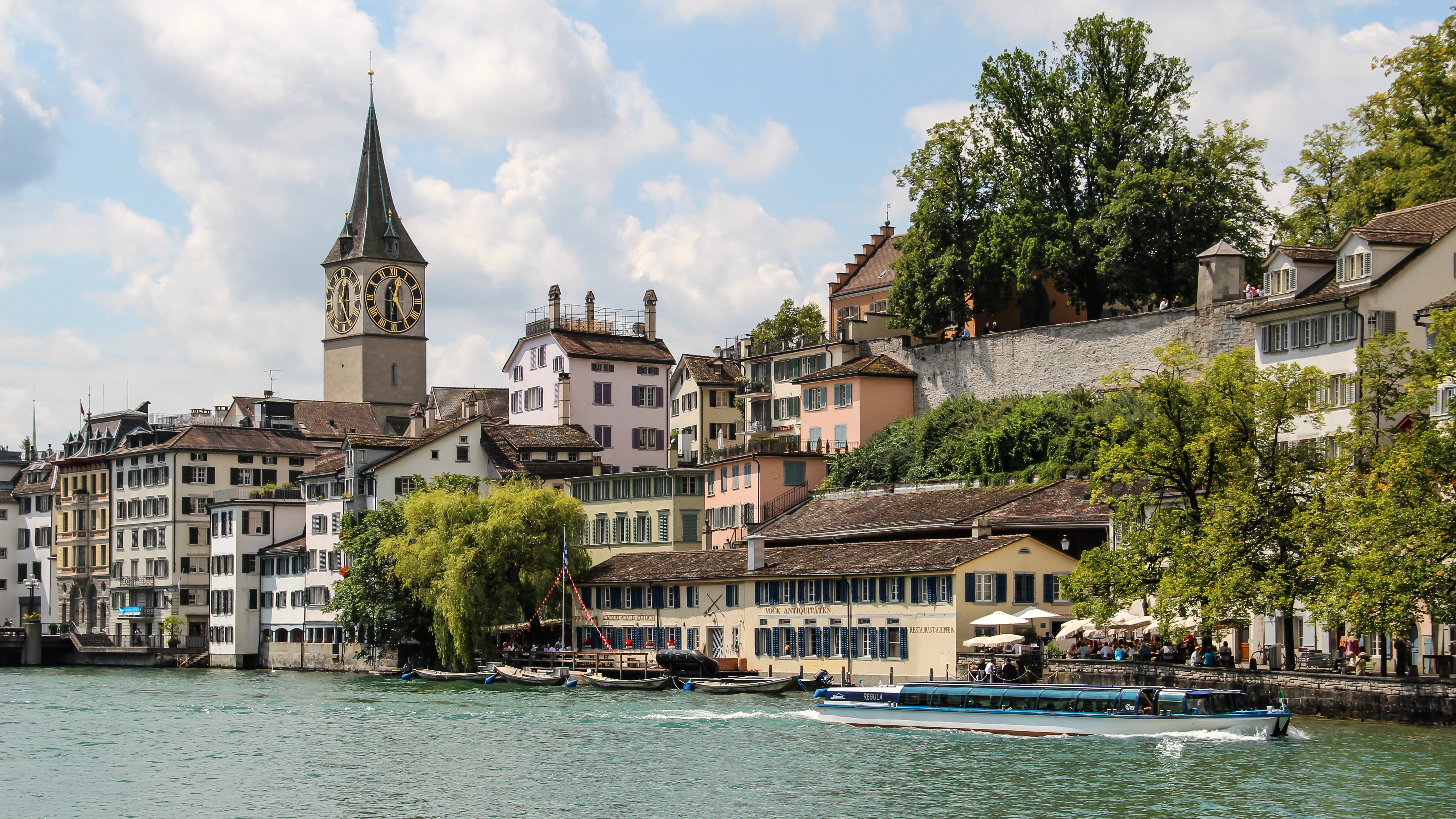 Zürich (Schweiz), Ufer der Limmat