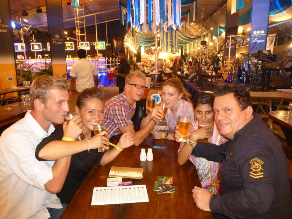 student drinking at bars