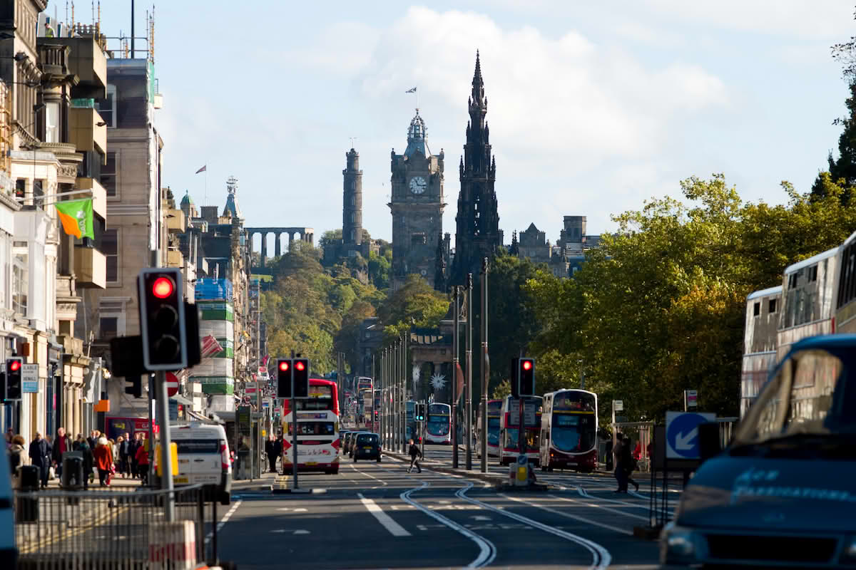Safe areas of Edinburgh