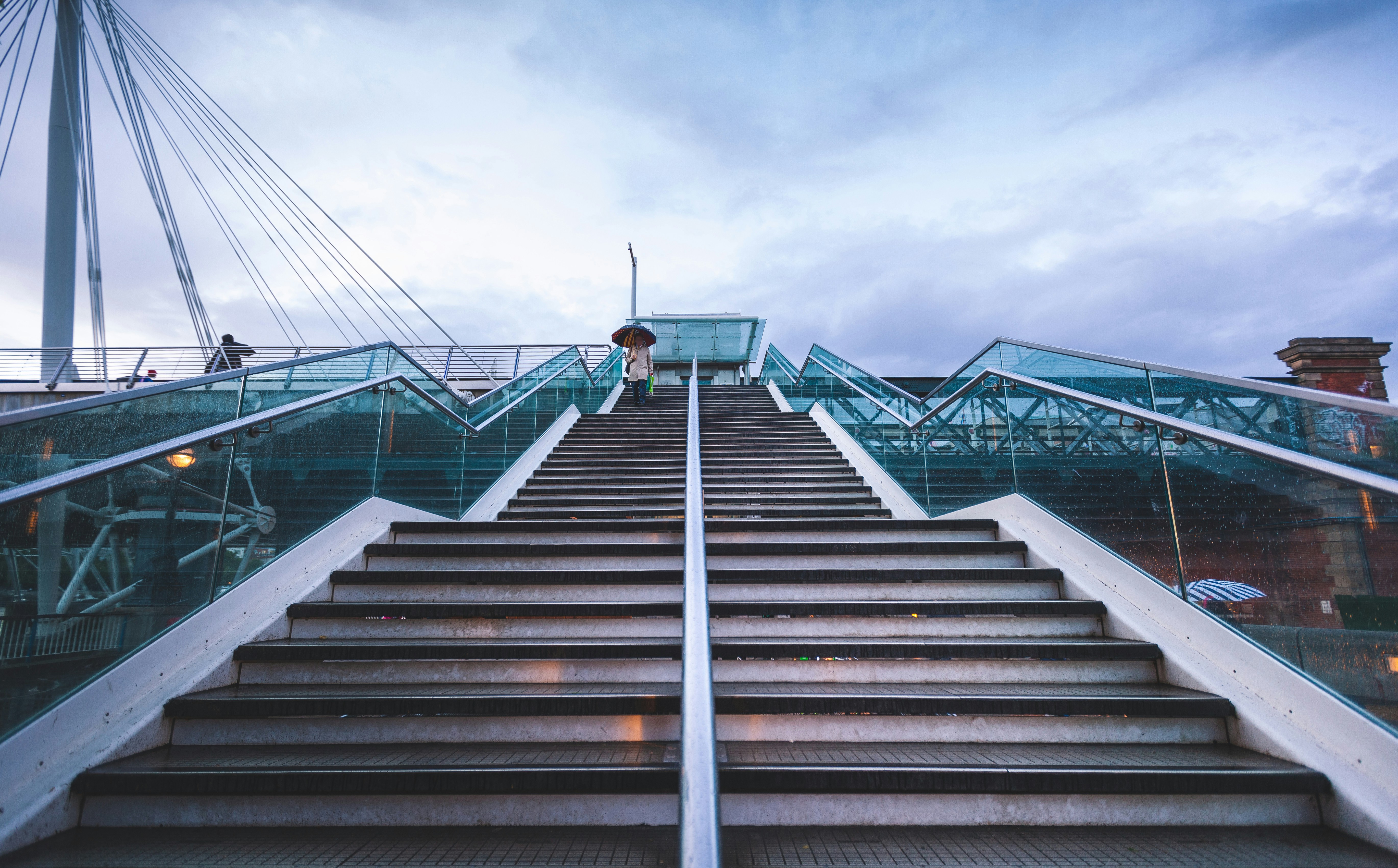 long stairs