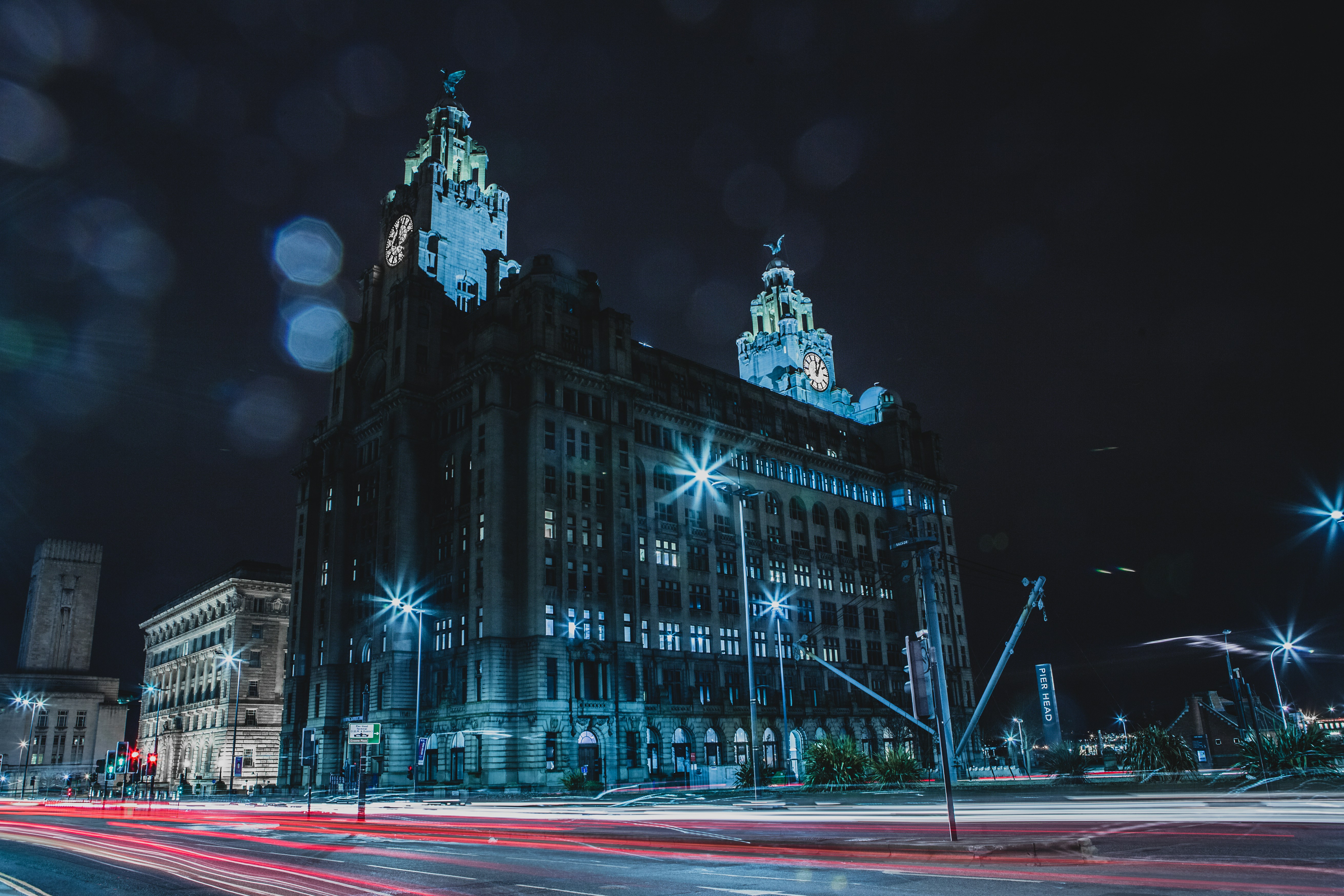 a shining building
