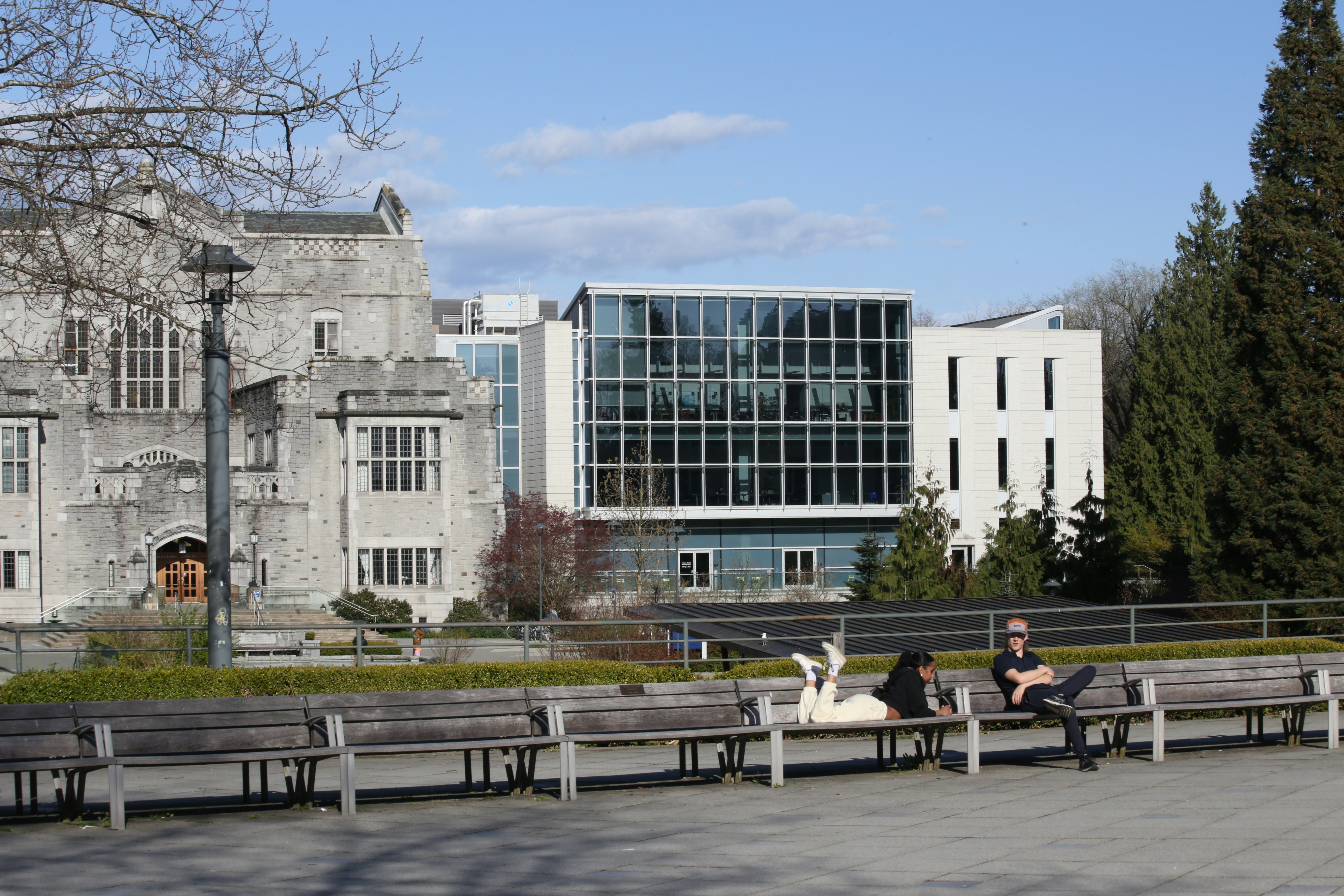 view outside a university building