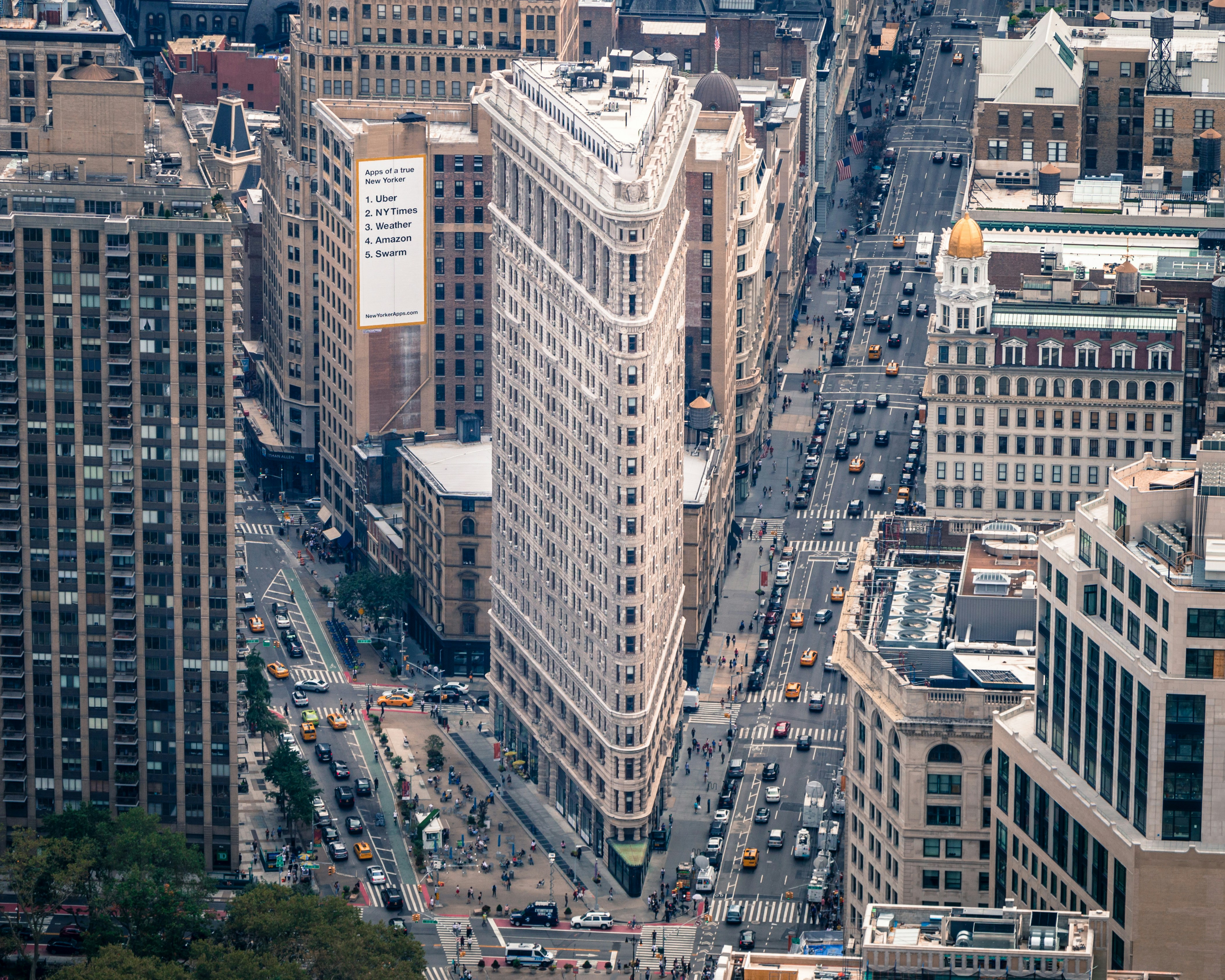 an overlook of city