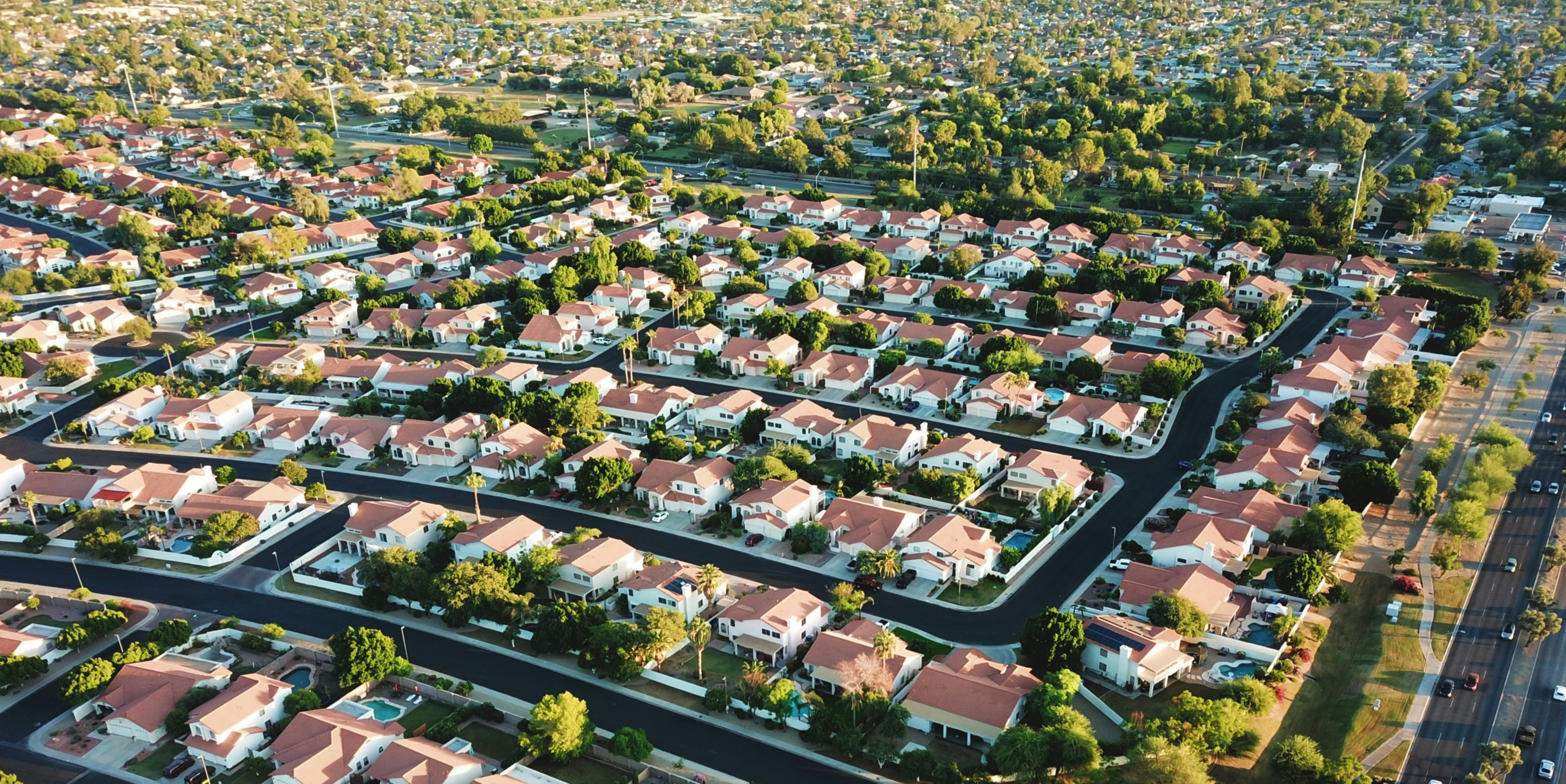 a peaceful neighborhood
