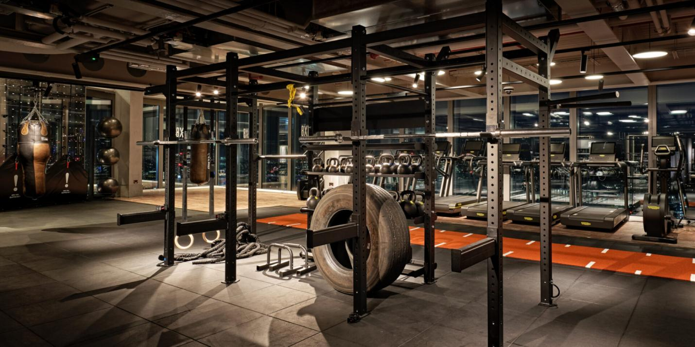 a tyre on fiteness equipment
