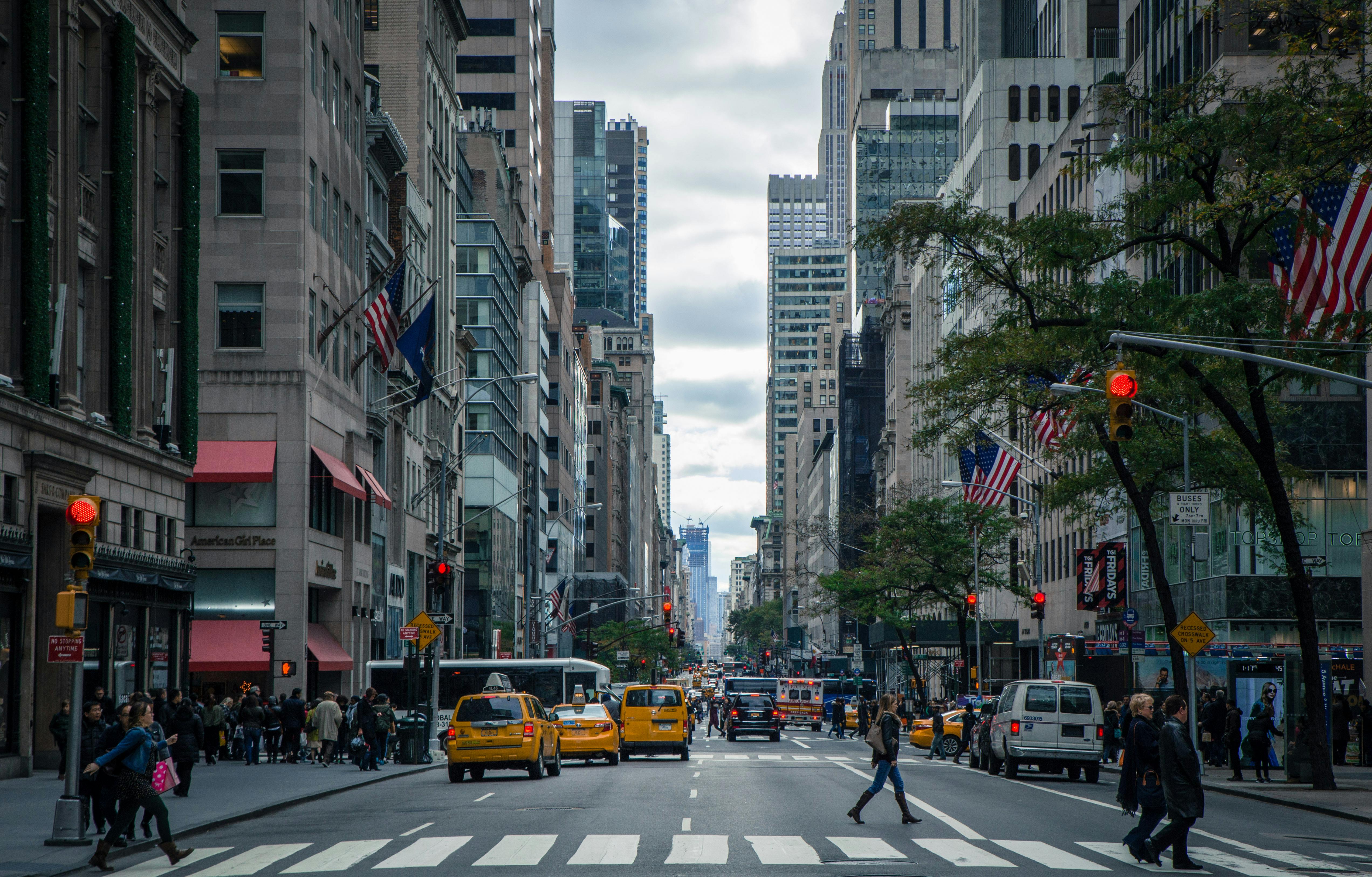 Pedestrian in the safest neighborhoods in NYC