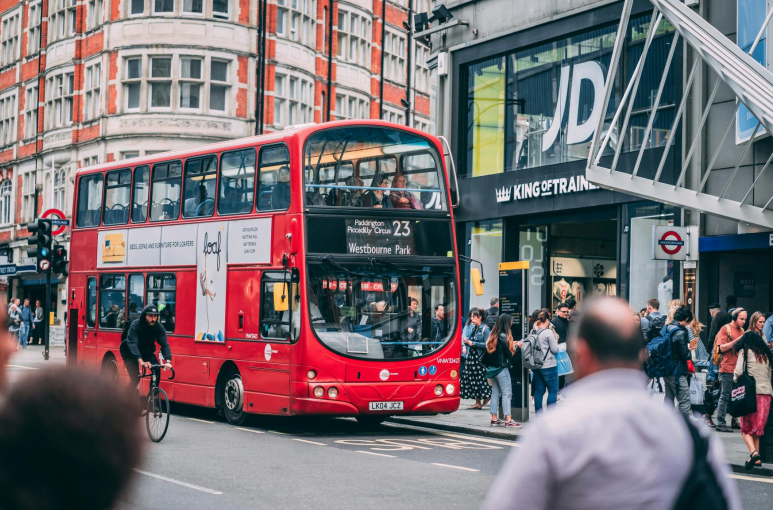 red double-decker bus