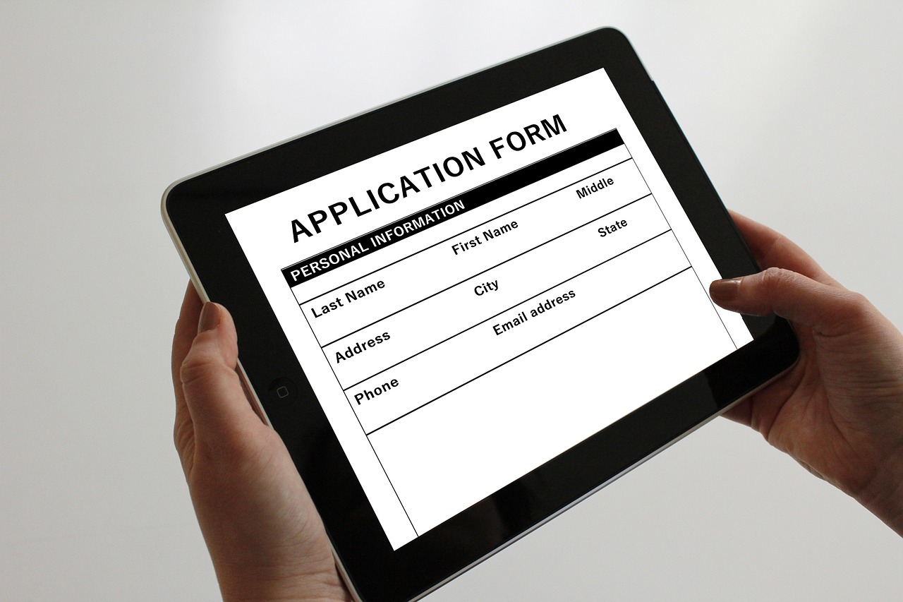 clearing university application form