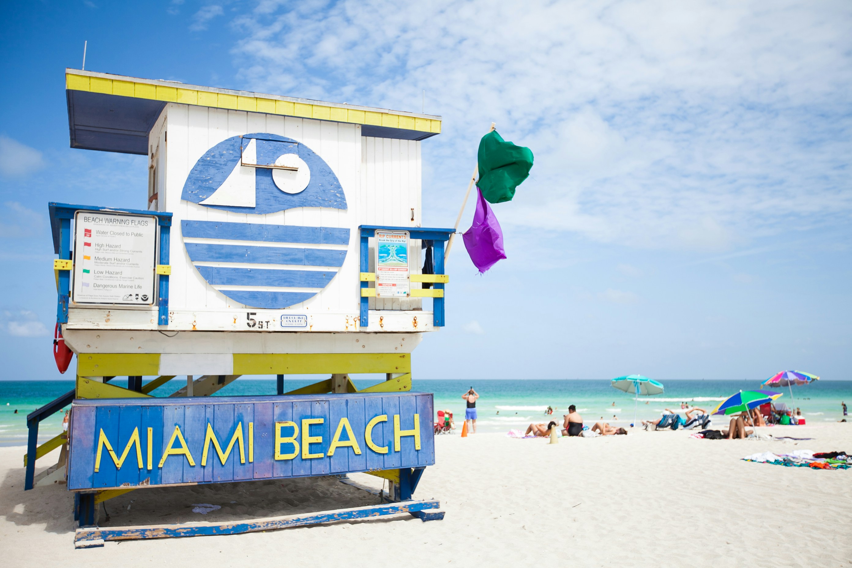 people at Miami beach during day