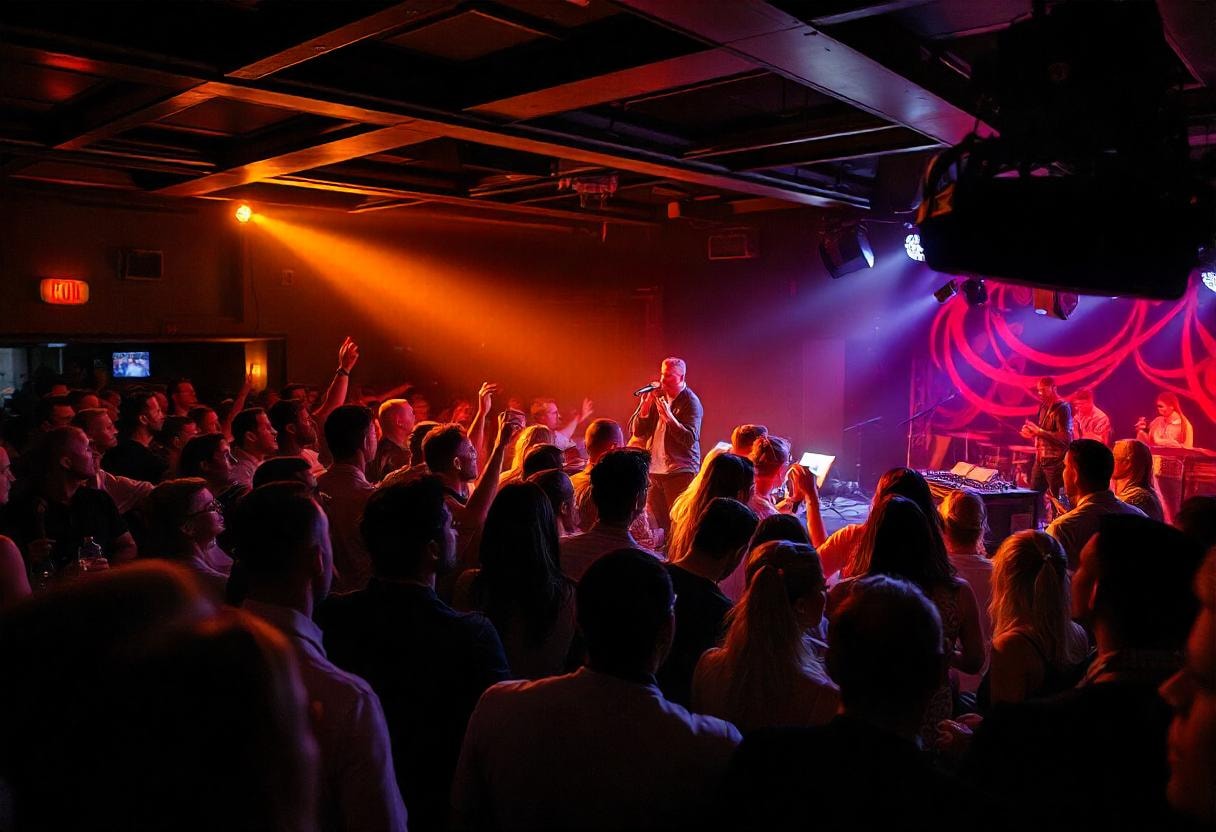 people dancing with music