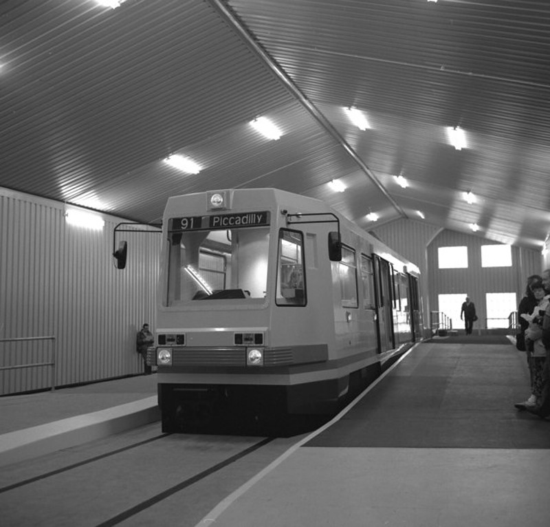 Manchester Metrolink vehicle in 1990