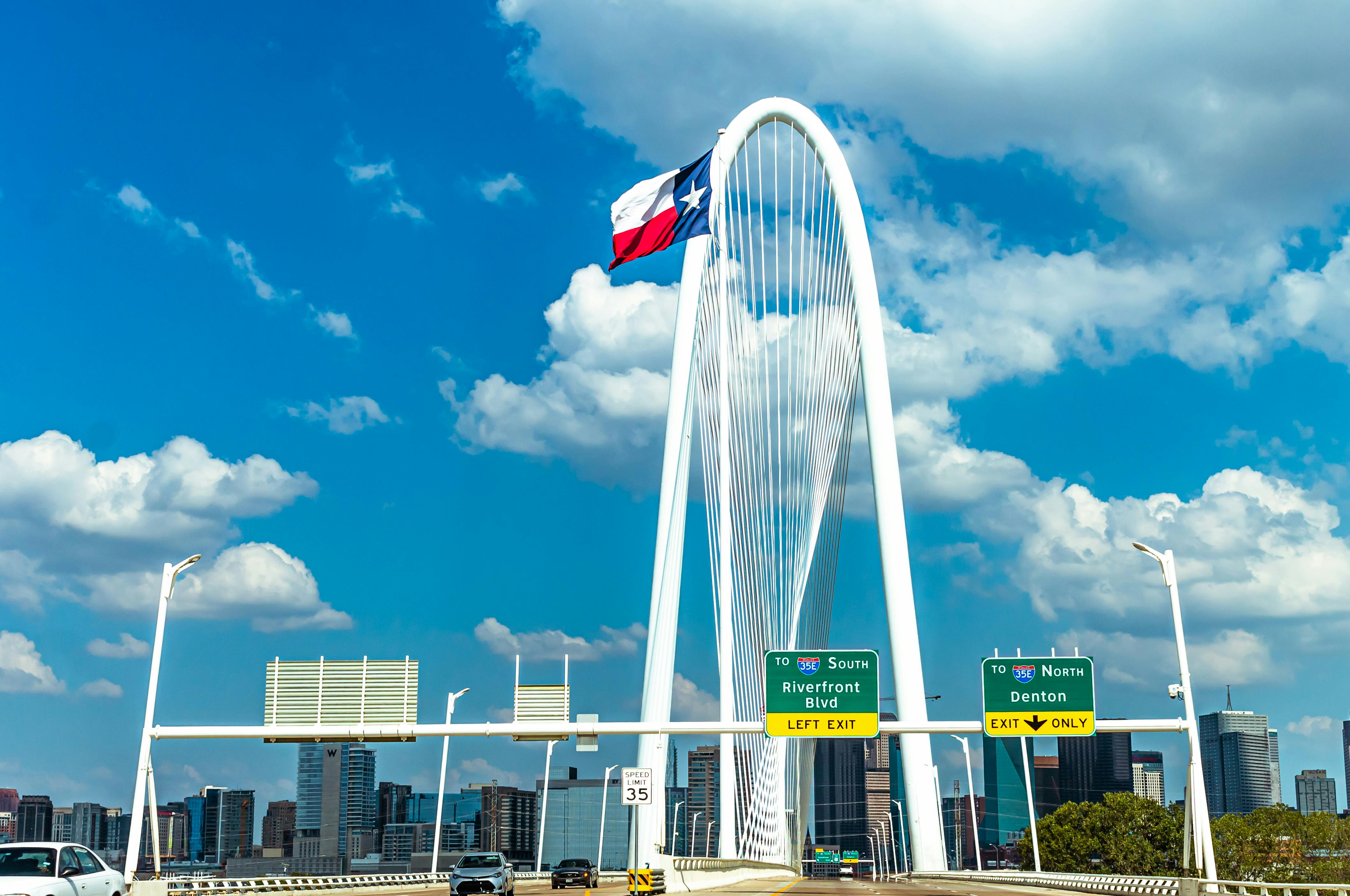 Margaret Hunt Hill Bridge in Dallas, Texas