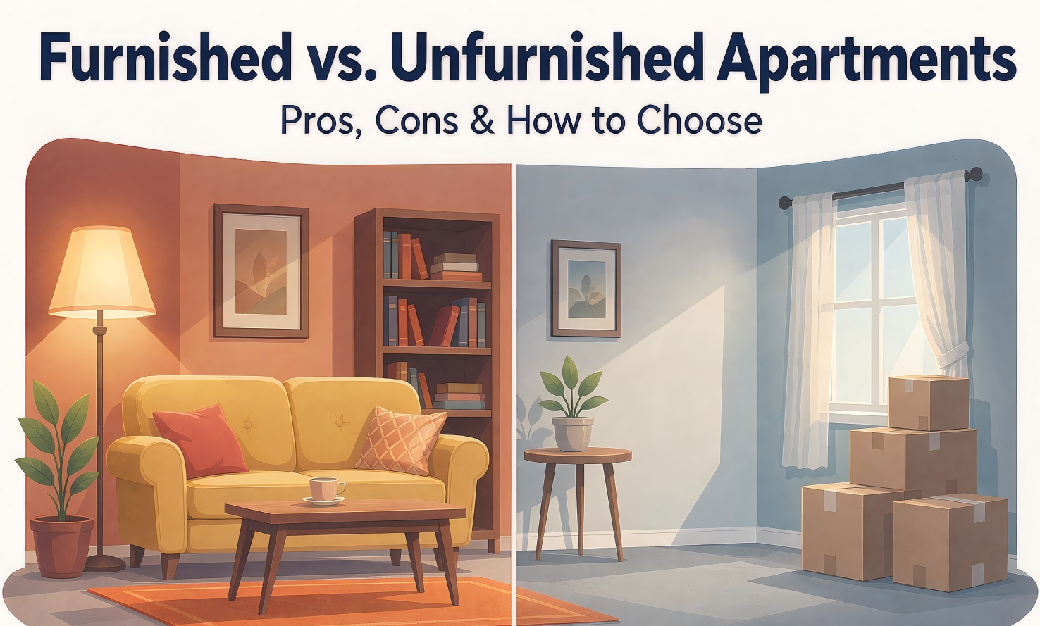 furnished vs unfurnished apartment